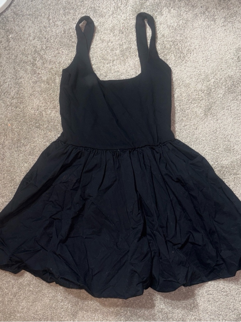 Camila Coelho Black Sleeveless Fit-and-Flare Dress